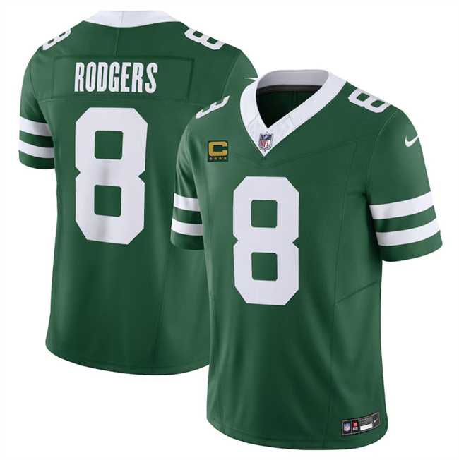 Men & Women & Youth New York Jets #8 Aaron Rodgers Green 2024 F.U.S.E. With 4-Star C Patch Vapor Limited Stitched Jersey,We sell and wholesale Men & Women & Youth New York Jets #8 Aaron Rodgers Green 2024 F.U.S.E. With 4-Star C Patch Vapor Limited Stitched Jersey on line form chian!
